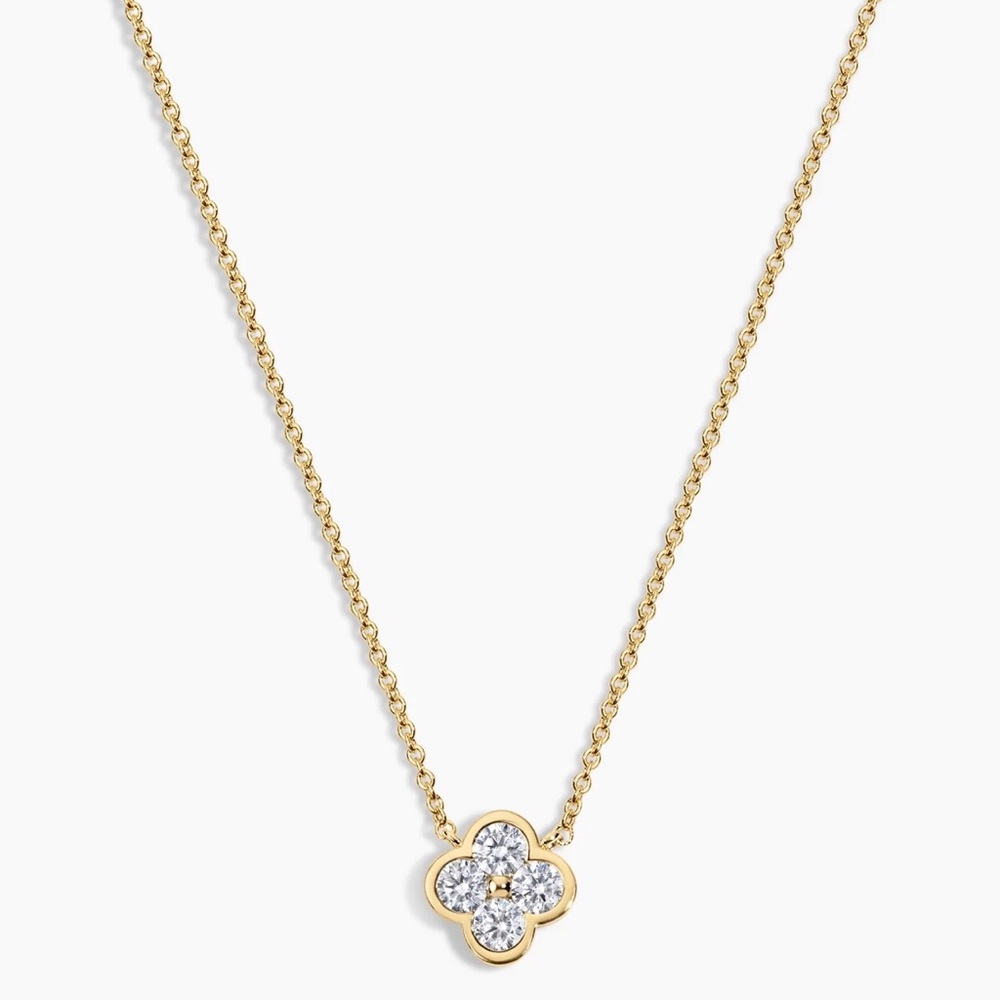 NWT Electric Picks Camilla Necklace 14K Gold Plated 16” 2” Extender 0.3” Charm